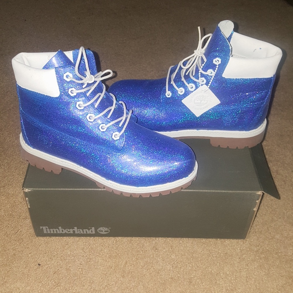 Custom 3D Glitter Timberlands
